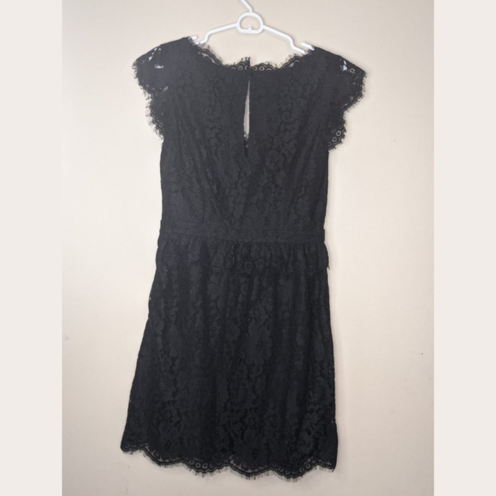 Joie Lebanon Lace Mini Dress Black Size Medium NWT LBD Cocktail Party - Picture 9 of 11